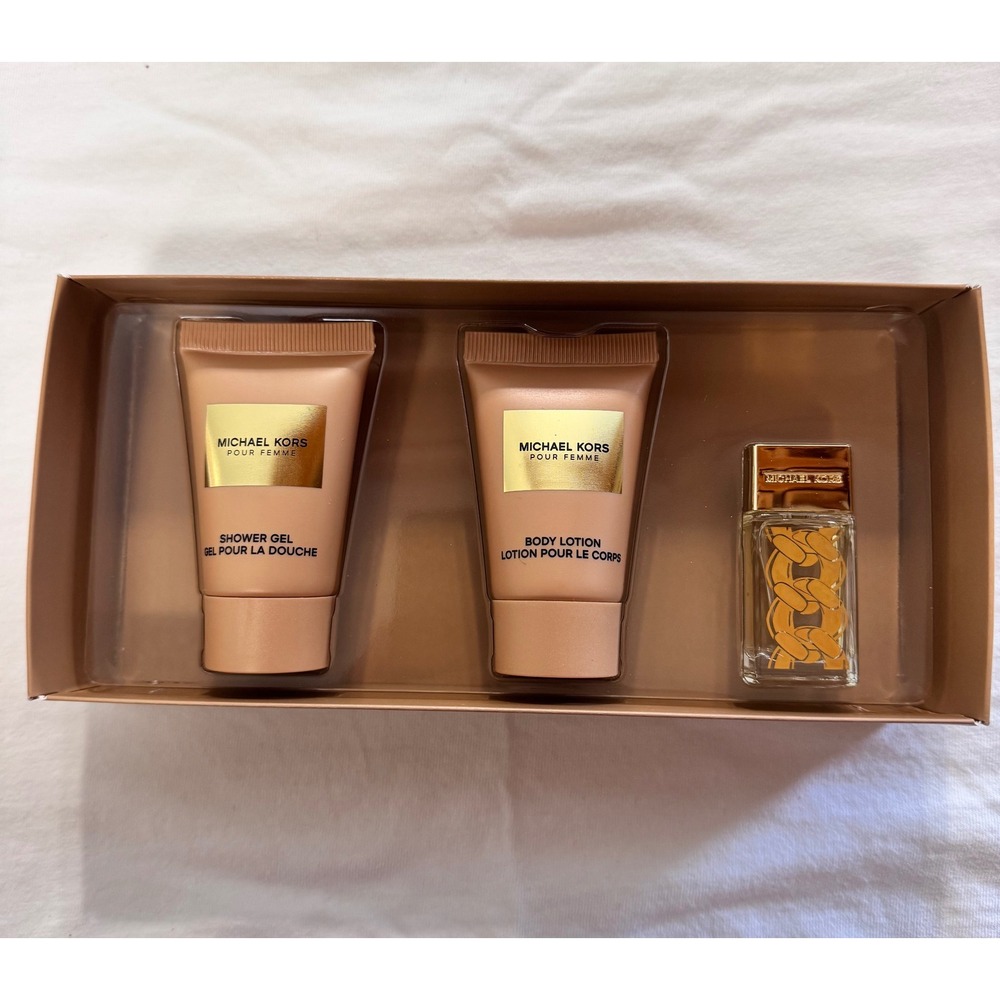 Michael Kors Pour Femme‎ 3 Piece Mini Gift Set EDP Lotion Shower Gel New